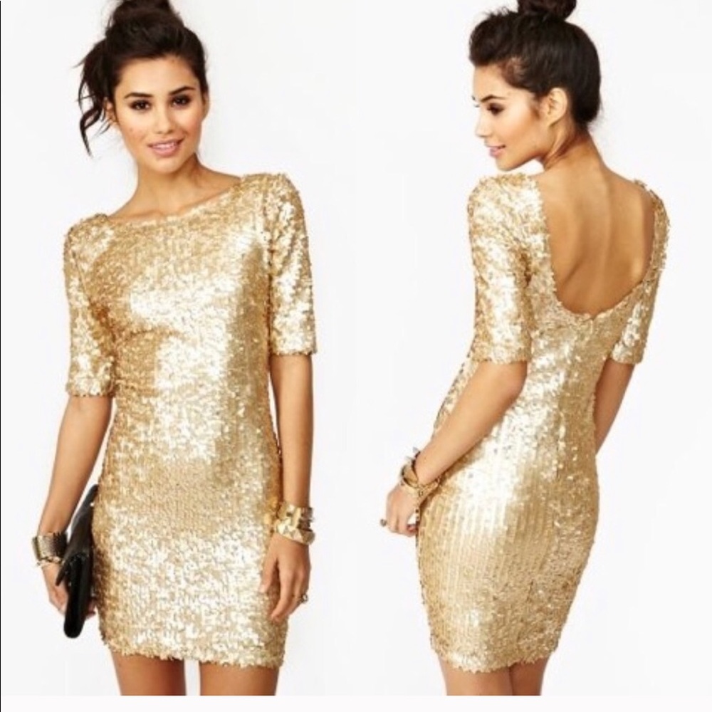 LAST CHANCE Nasty Gal Ark & Co Goldmine Dress